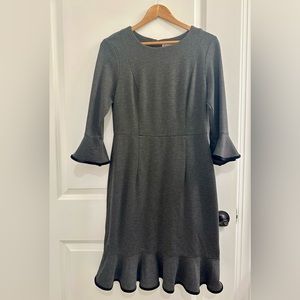 Nanette flutter ruffle dress.